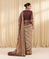 Women's Embroidered Dobby Red Saree